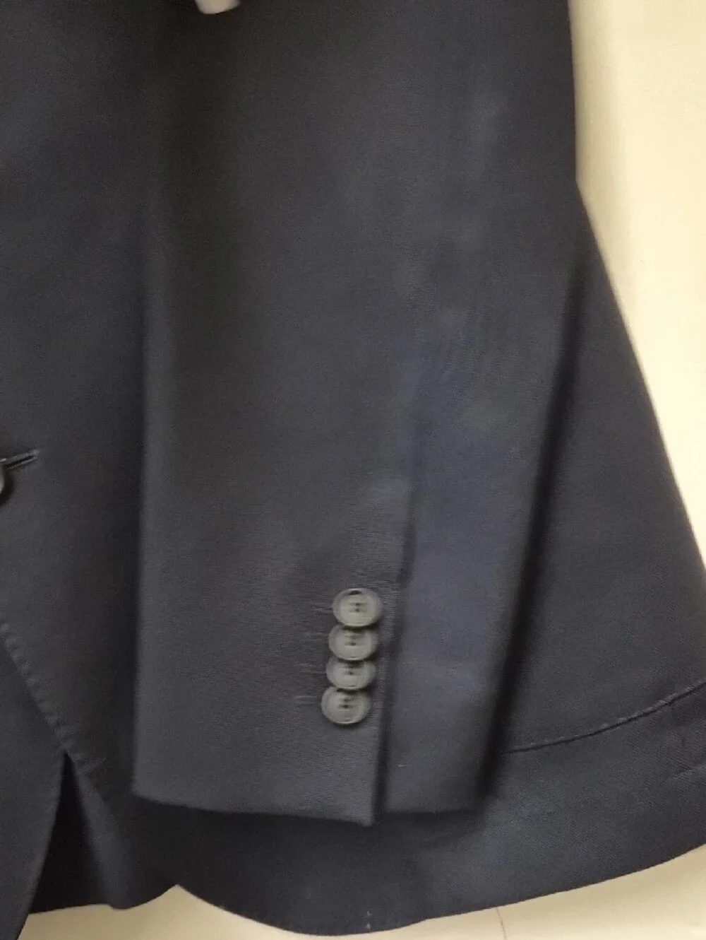 Boss Dark Navy Two-Button Sport Coat Size 46 S
